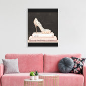 Wild Apple | Elegante High Heel Mode Leinwanddruck (Insitu (Wohnzimmer))