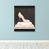 Wild Apple | Elegante High Heel Mode Leinwanddruck (Insitu (Holzboden))