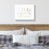 Wild Apple | Farbenfrohe moderne Lipstick-Sketch Leinwanddruck (Insitu (Schlafzimmer))