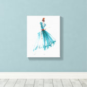 Wild Apple | Haute Couture Fashion Sketch Leinwanddruck (Insitu (Holzboden))