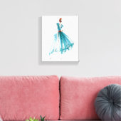 Wild Apple | Haute Couture Fashion Sketch Leinwanddruck (Insitu (Wohnzimmer))