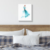 Wild Apple | Haute Couture Fashion Sketch Leinwanddruck (Insitu (Schlafzimmer))