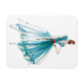 Wild Apple | Haute Couture Fashion Sketch Magnet (Horizontal)