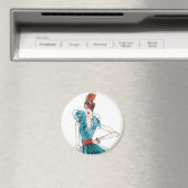 Wild Apple | Haute Couture Fashion Sketch Magnet (In Situ (Geschirrspüler))