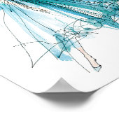 Wild Apple | Haute Couture Fashion Sketch Poster (Ecke)