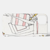 Wild Apple | Modern Pink Fashion Sketch Case-Mate iPhone Hülle (Rückseite (Horizontal))