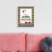 Wild Apple | Ooh La - Glamour Stiletto Leinwanddruck (Insitu (Wohnzimmer))