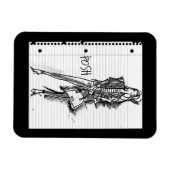 Wild Apple | Posh - Edgy Vintag Sketch Magnet (Horizontal)