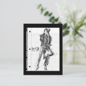 Wild Apple | Posh - Edgy Vintag Sketch Postkarte (Stehend Vorderseite)