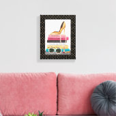 Wild Apple | Style Icon - Gold Stiletto Leinwanddruck (Insitu (Wohnzimmer))