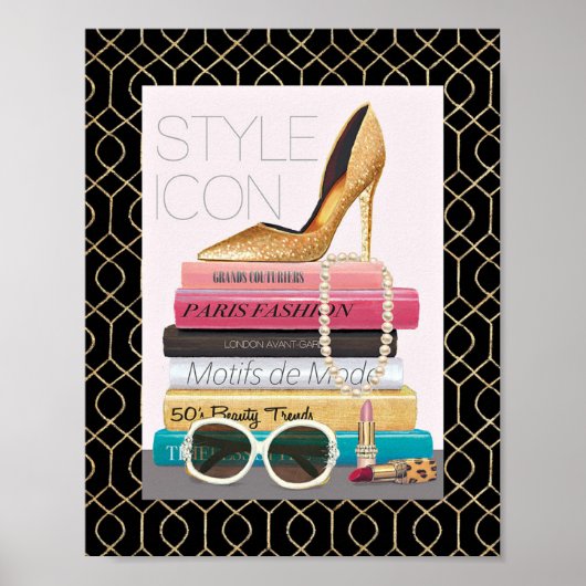 Wild Apple | Style Icon - Gold Stiletto Poster (Vorne)