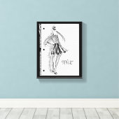 Wild Apple | Style Icon - Modern Sketch Leinwanddruck (Insitu (Holzboden))