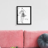 Wild Apple | Style Icon - Modern Sketch Leinwanddruck (Insitu (Wohnzimmer))