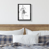 Wild Apple | Style Icon - Modern Sketch Leinwanddruck (Insitu (Schlafzimmer))
