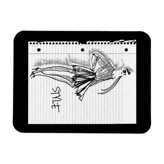 Wild Apple | Style Icon - Modern Sketch Magnet (Horizontal)