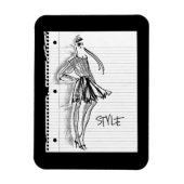 Wild Apple | Style Icon - Modern Sketch Magnet (Vertikal)