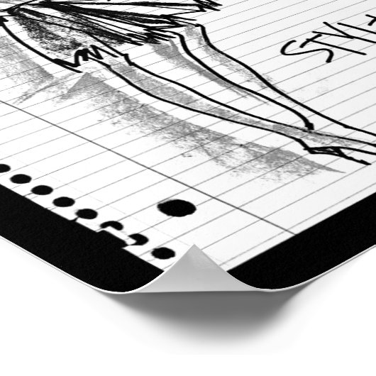 Wild Apple | Style Icon - Modern Sketch Poster (Ecke)