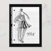 Wild Apple | Style Icon - Modern Sketch Postkarte (Vorderseite)
