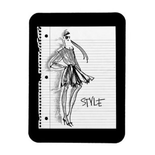 Wild Apple   Style Icon - Moderne Skizze Magnet