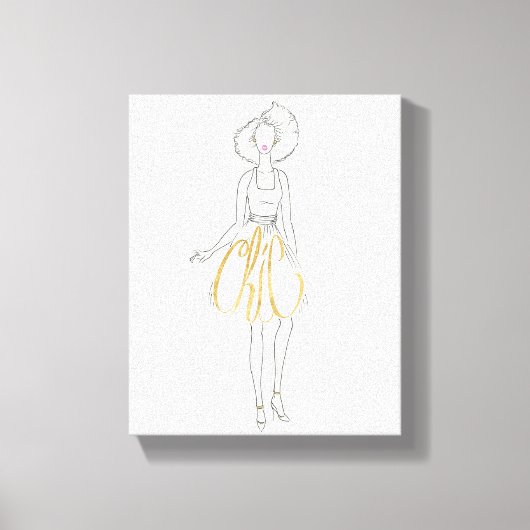 Wild Apple | Style Redewendungen - Chic Dress Leinwanddruck (Vorderseite)