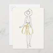 Wild Apple | Style Redewendungen - Chic Dress Postkarte (Vorne/Hinten)