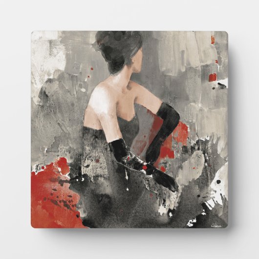 Wild Apple | Vintage Wasserfarbenfrau Fotoplatte (Vorderseite)