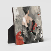 Wild Apple | Vintage Wasserfarbenfrau Fotoplatte (Vorderseite)