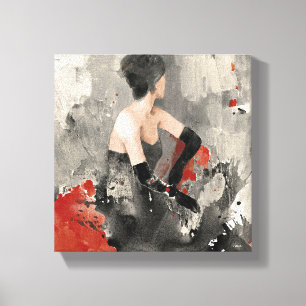 Wild Apple   Vintage Wasserfarbenfrau Leinwanddruck