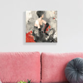 Wild Apple | Vintage Wasserfarbenfrau Leinwanddruck (Insitu (Wohnzimmer))