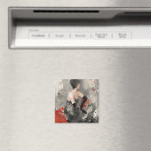 Wild Apple | Vintage Wasserfarbenfrau Magnet (In Situ (Geschirrspüler))