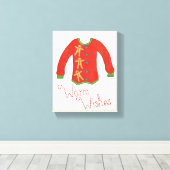 Wild Apple | Warme Wünsche - Lebkuchenmann Leinwanddruck (Insitu (Holzboden))