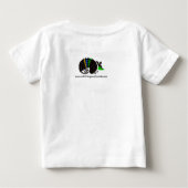 Wild - ARMADILLO - Brasilien - gefährdetes Tier Baby T-shirt (Rückseite)