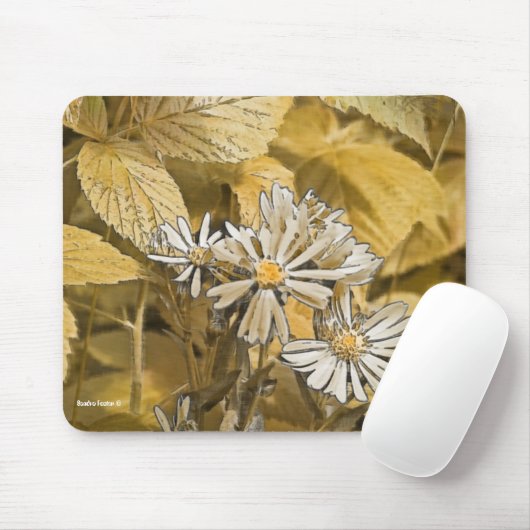 Wild Aster Mouse Pad Mousepad (Mit Mouse)