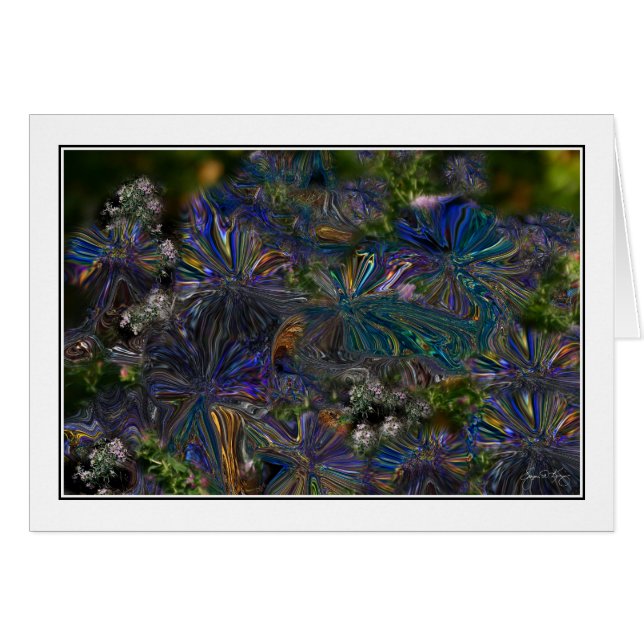 Wild Asters Card (Vorderseite (Horizontal))