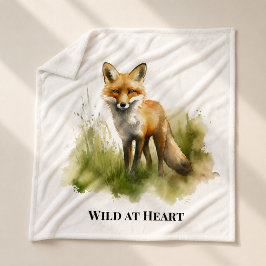 Wild at Heart Fuchs Nordholz Hütte Komfort Fleecedecke