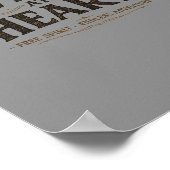 Wild At Heart Rustikalisches Poster | Digitaler D (Ecke)