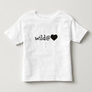 Wild at Heart - Schwarzes Herz Kleinkind T-shirt