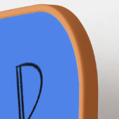 Wild At Heart Whimsical Blue Pickleball Paddle (Linke Seite)