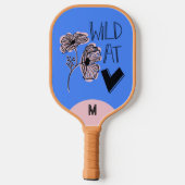 Wild At Heart Whimsical Blue Pickleball Paddle (Rückseite)