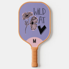 Wild At Heart Whimsical Purple Muted Lavender Pickleball Schläger