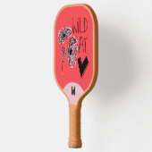 Wild At Heart Whimsical Red Pickleball Paddle (Links)