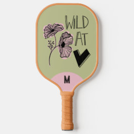 Wild At Heart Whimsical Yellow Green Pickleball Schläger