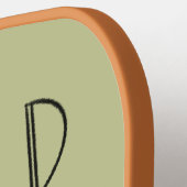 Wild At Heart Whimsical Yellow Green Pickleball Schläger (Linke Seite)