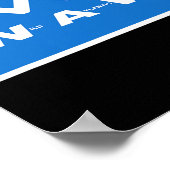 Wild Atlantic Way Folgen Sie der Zick-Zack-Küstenr Poster (Ecke)