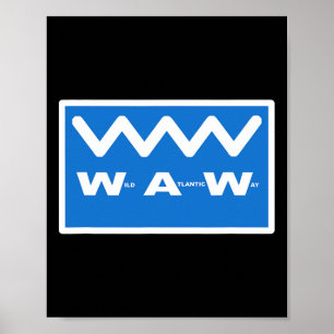 Wild Atlantic Way Folgen Sie der Zick-Zack-Küstenr Poster