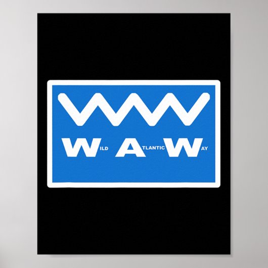 Wild Atlantic Way Folgen Sie der Zick-Zack-Küstenr Poster (Vorne)