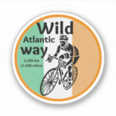 Wild Atlantic Way - Irish Tourism Trial Irland Aufkleber (Vorderseite)