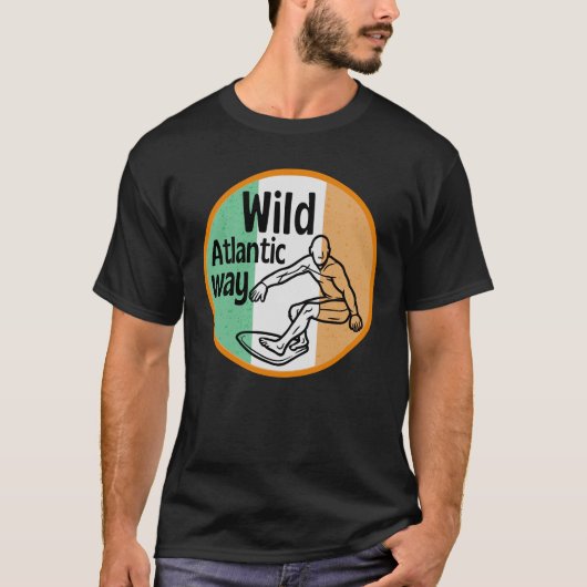 Wild Atlantic Way - Surfing Irish Tourism Test T-Shirt (Vorderseite)