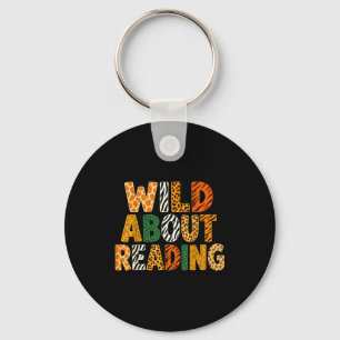 Wild auf das Lesen von lustigen Tierbüchern - Lehr Schlüsselanhänger