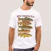 Wild auf der Fliegenforelle T-Shirt (Vorderseite)